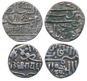 Raydhanji II (VS 1835-1870; 1779-1814 AD), Silver Kori, 4.66g, muzaffar legend on obv. wit