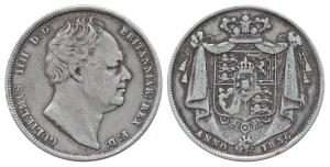 Great Britain, William IV, Silver Halfcrown, 13.95g, obv. bare head right; rev. crowned sh