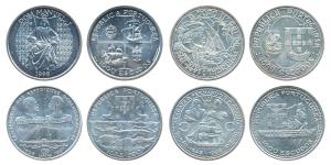 Portugal, Silver 1000 Escudos (4), 28g each, a total of 112g, all .5 fine, no date (1995) 