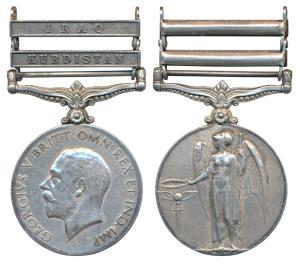 General Service Medal, George V, Silver, Iraq & Kurdistan bar, awarded to 4637 Sepoy Suhel