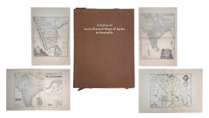 A series of Early Printed Maps of India in Facsimile, Collected by Susan Gole. A collectio