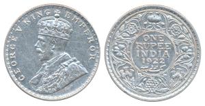 George V, Silver Rupee, 1922, Bombay Mint (Prid 228). Uncirculated.