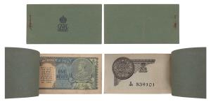 George V, Rupee 1, complete Booklet of 25 notes, 2nd issue, 1935, signed J. W. Kelly, the 