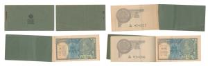 George V, Rupee 1, partial Booklet of 20 notes, 2nd issue, 1935, signed J. W. Kelly, the b