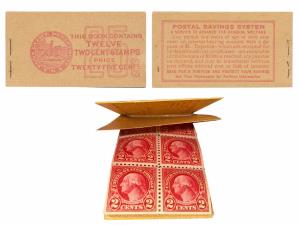 United States of America, Booklet of twelve 2 Cent Stamps. Extremely Fine.