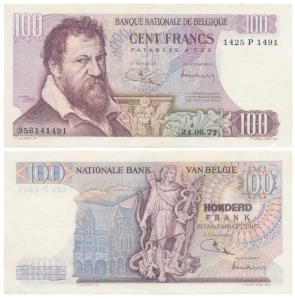 Belgium, 100 Francs, 1971, (Pick 134). Uncirculated.
