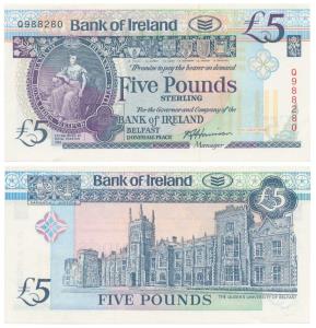 Northern Ireland, 5 Pounds, 1994, (Pick 70c). Uncirculated.