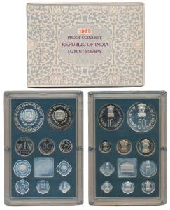 1979 Proof Set, Happy Child Nation’s Pride, set of 10, 1 Paisa to Rupees 50. In immaculate