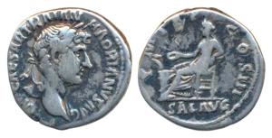 Roman Empire, Hadrian (120-121 AD), Silver Denarius, 3.10g, obv. IMP CAESAR TRAIAN H-ADRIA