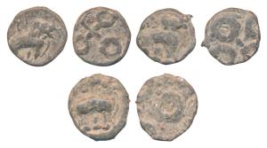 Satavahanas Feudatory, Ikshvakus of Karnataka (3rd century AD), Lead Karshapana (3), 3.35g