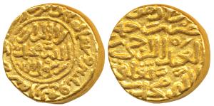Muhammad Shah III bin Tughluq (AH 725-752; 1325-1351 AD), Gold Heavy Dinar, 12.84g, Satgao