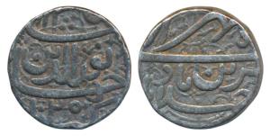 Jahangir, Silver Rupee, 11.34g, Ahmedabad Mint, Muzaiyan couplet, Month Mihir, AH 1025 (KM