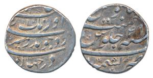 Aurangzeb, Silver Rupee, 11.40g, Kashmir Mint, legend in four lines, AH 1117/49 (KM 300.96