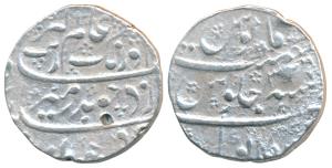 Aurangzeb, Silver Rupee, 11.41g, Sikakul (Shrikakulam) Mint, RY3x, near complete mint name