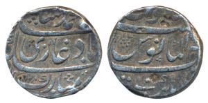 Muhammad Shah, Silver Rupee, 11.40g, Kankurti Mint, al-manus legend, AH (11)45/1X (KM 436.