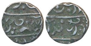 Nipani Mint, Silver Rupee, 11.25g, imitating issues of Aurangzeb Dicholi Mint (M&W T1a). V
