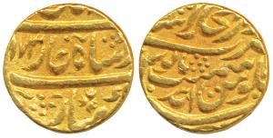 Shahjahanabad Mint, Gold Mohur, 10.91g, in the name of Shah Jahan III, AH (1)173/Ahd (KM 3