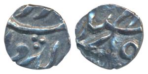 Hyderabad Feudatory, Gadwal, Silver 1/32 Rupee (1/2 Anna), 0.31g, Gadwal Mint, in the name