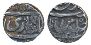 Hyderabad Feudatory, Nusratabad (Shahpur), Silver Chalnee Rupee, 11.23g, in the name of Sh
