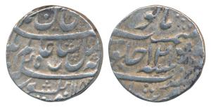 Murshidabad Mint, Silver Rupee, in the name of Shah Alam II, AH 118(6)/12, obv. crescent a