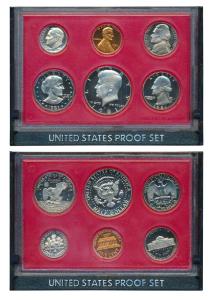 United States of America, 1981 Proof Set, Dime to Dollar. Proof, within case of issue but 