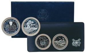 United States of America, 1993, Proof Set, World War II 50th Anniversary Coins. Proof, wit