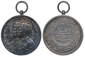 Delhi Durbar Medal 1911, George V, Silver, obv. conjoined busts of King George V and Queen