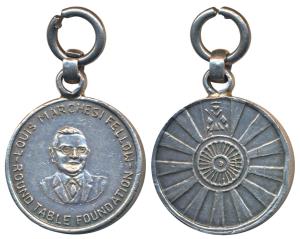 Round Table Foundation, Silver Medal, 37.3g, obv. Louis Marchesi Fellow rev. logo of the i