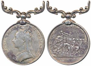 Afghanistan 1878-80 Medal, Queen Victoria, Silver, awarded to 2765 Sepoy Bhola Singh Bomba