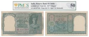 George VI, Rupees 5, 2nd issue, 1947, signed C. D. Deshmukh, red serial number, (J&R 4.4.2