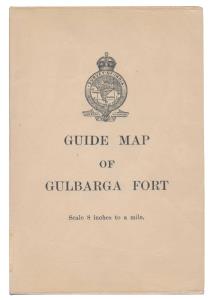 Guide Map of Gulbarga Fort by Survey of India (British). In very nice overall condition.
