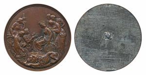 International Exhibition Medal 1862, London, Britannia seated, attended by other allegoric