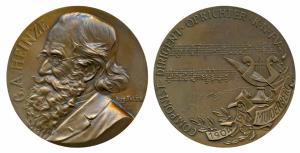 Gustav Heinz (1904-1979), Germ: an Composer, Bronze Medallion, marking his death in 1979, 