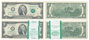 United States of America, $2 Bundle, with the portrait of Thomas Jefferson, 2017 series, r