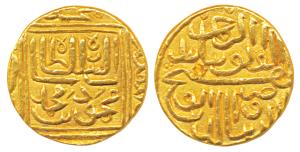 Nasir al-din Mahmud Shah I (AH 862-917, 1458-1511 AD), Gold Heavy Tanka, 11.88g, Shahr Muk