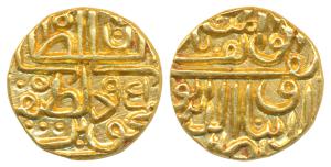 Nasir al-Din Mahmud Shah III (AH 944-961; 1537-1553 AD), Gold ½ Tanka, 5.97g, AH 951, date