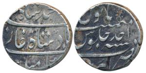 Muhammad Shah (AH 1131-1161; 1719-1748 AD), Silver Rupee. 11.56g, Akbarnagar Mint, AH 11XX