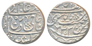 Nawab Daulat Khan, Silver Rupee, 10.71g, Daulatabad (Chandausi) Mint, in the name of Shah 