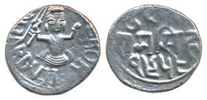 Ram Singh (VS 1878-1946; 1824-1889 AD), Silver Rupee, 10.52g, with the name of Victoria, o