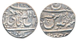 Mahadji Rao (AH 1175-1209; 1761-1794 AD), Silver Rupee, 11.36g, Dar-ul-Fateh Ujjain Mint, 