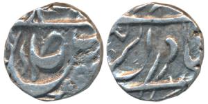 Amir Khan (AH 1237-1261; 1821-1845 AD), Silver ¼ Rupee, 2.45g, no date, (KM C13). Very Fin