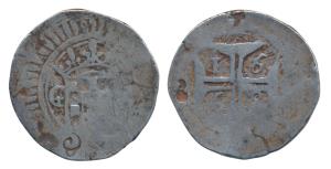 Goa, Afonso VI (1656-1683 AD), Silver Xerafim, 10.53g, 1668 AD, obv. crown arms divide GA 