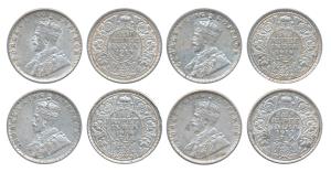 George V, ½ Silver Rupee, 1919, Bombay Mint, (Prid 343). Very Fine+ to About Extremely Fin