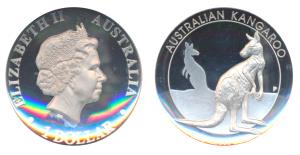 Australia, Elizabeth II, Silver 1 Dollar, 1oz, 31.1g, 2016, concave on both sides, rev. a 