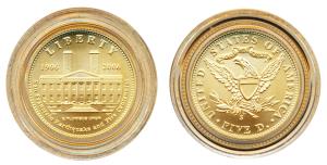 United States of America, Gold Dollar, 8.359g, 2006, to commemorate the survival of the Sa