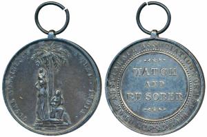 Army Temperance Association, Silver Medal, obv. The Association Medal for Fidelity, India 