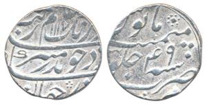 Aurangzeb, Silver Rupee, 11.65g, Murshidabad Mint, AH 1117/49 (KM 300.65). Very Fine+.