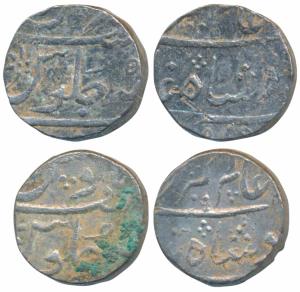 Mumbai (mint name off flan) Mint, Silver Rupee, 11.57g, in the name of Alamgir II, (KM 176