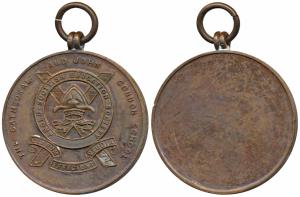 The Cathedral & John Connon School, Copper Medal, obv. logo of the school with Anglo Scott