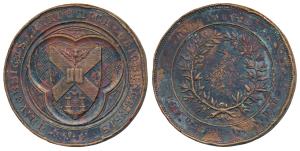 The University of Edinburgh / Universitas Academica Edinburgensis, Copper Medal; rev. 1929